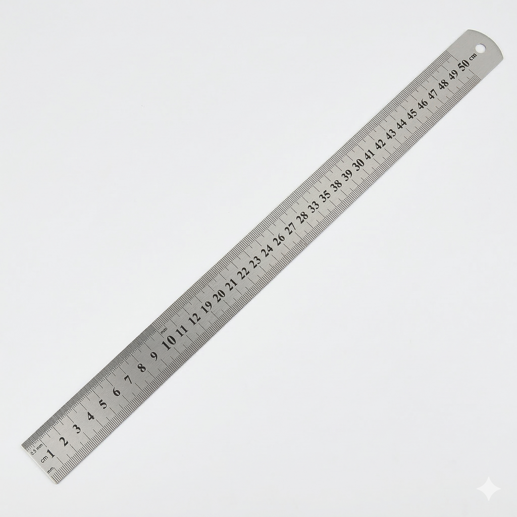 Çelik Cetvel 50cm (1,0x27mm)