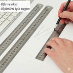 Çelik Cetvel 50cm (1,0x27mm)