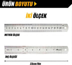 Çelik Cetvel 20cm