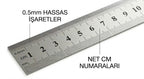 Çelik Cetvel 50cm (1,0x27mm)
