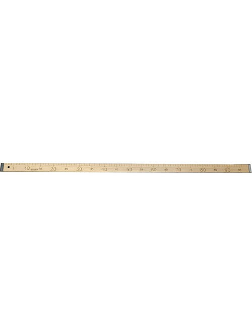 Ahşap Manifatura Cetveli Demirli 1 Metre (100cm) (MDF)