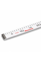 Ahşap Manifatura Cetveli Paslanmaz Demirli 1 Metre (100cm) Beyaz (Ağaç)