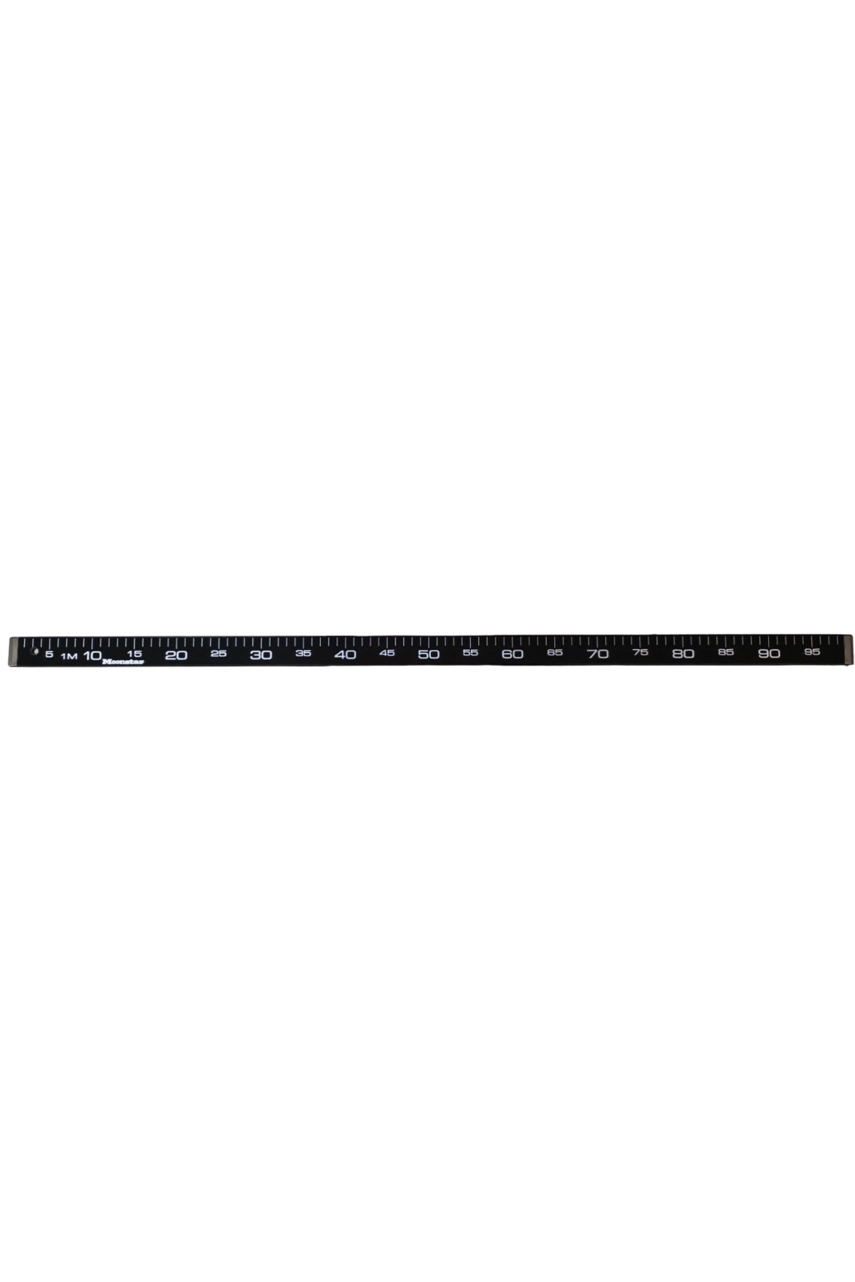 Ahşap Manifatura Cetveli Paslanmaz Demirli 1 Metre (100cm) Siyah (Ağaç)