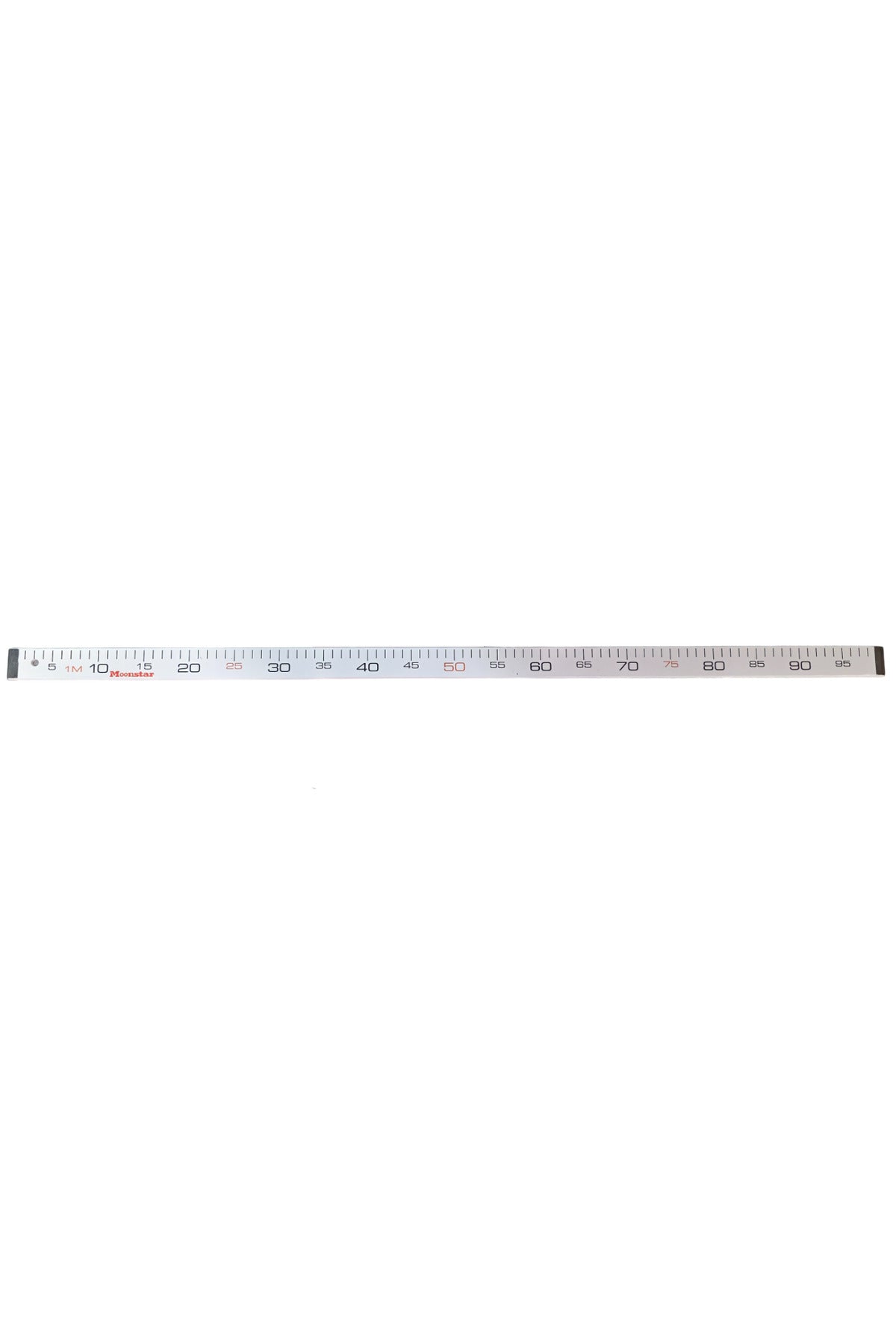 Ahşap Manifatura Cetveli Paslanmaz Demirli 1 Metre (100cm) Beyaz (Ağaç)